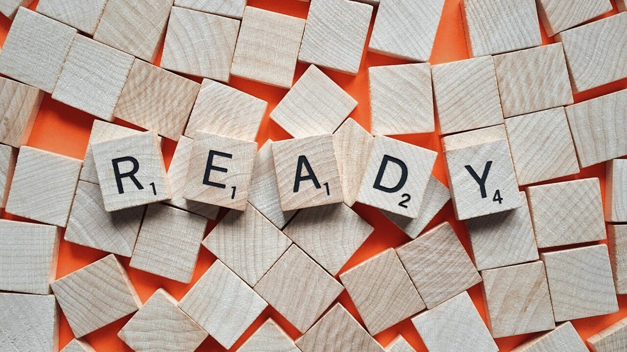 READYの文字